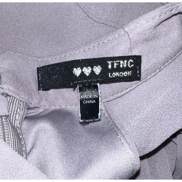 TFNC Prague Lavender Maxi Dress Bridesmaid Prom Pleats High Empire Waist UK6/US2 - Picture 12 of 12